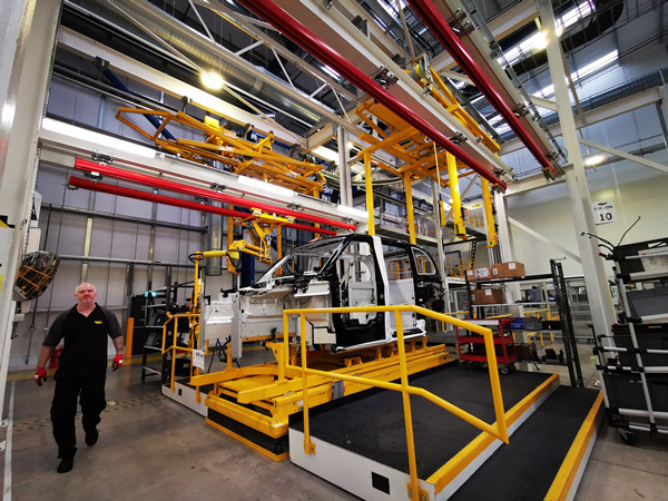 吉利控股集团的英国考文垂的伦敦电动汽车绿色工厂(白天行摄)